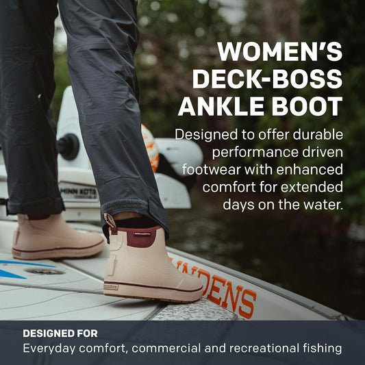 Women's Grundens DECK-BOSS ankle boot non-slip waterproof for fishing deck use