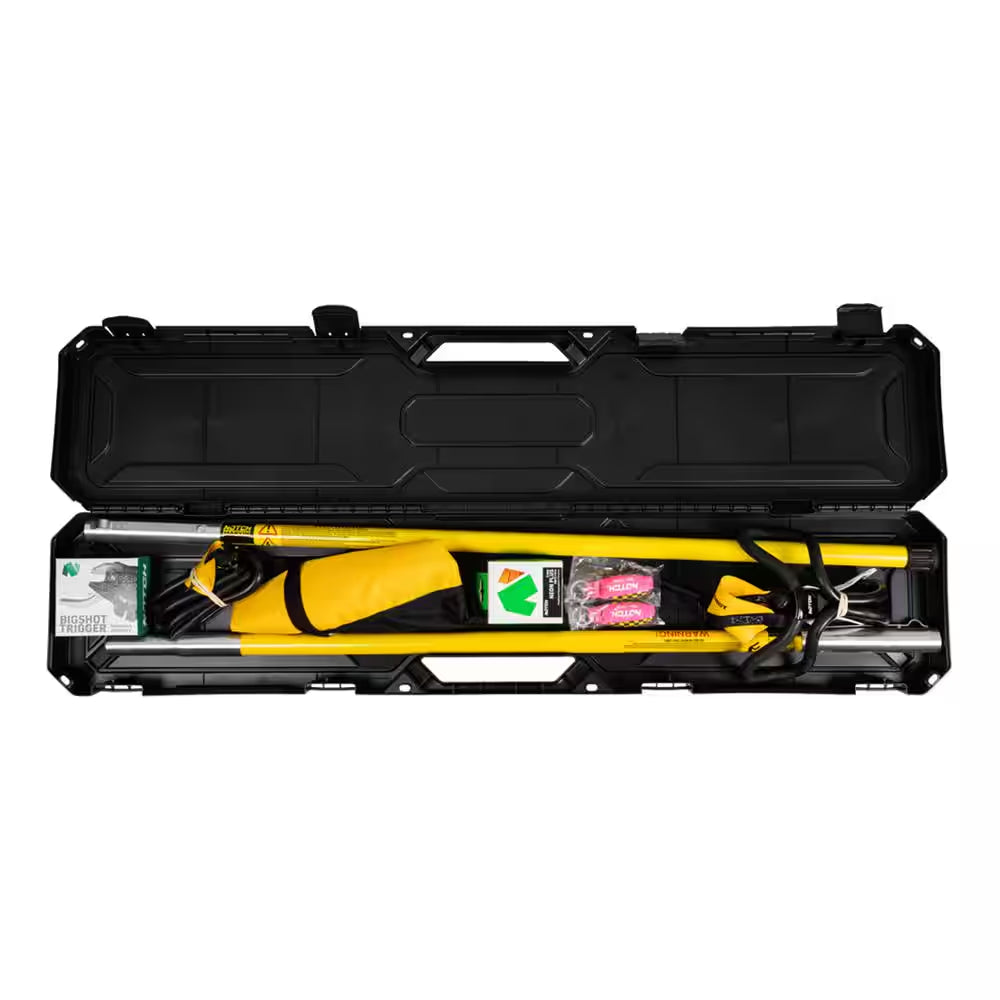 Bow carrying case interior showing foam protection and accessory pockets for archery gear