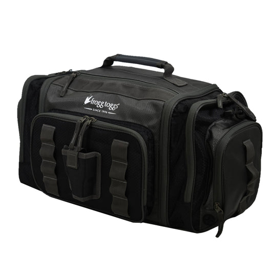 Heavy-duty waterproof fishing tackle bag with 3 trays — bass and saltwater lure storage organizer