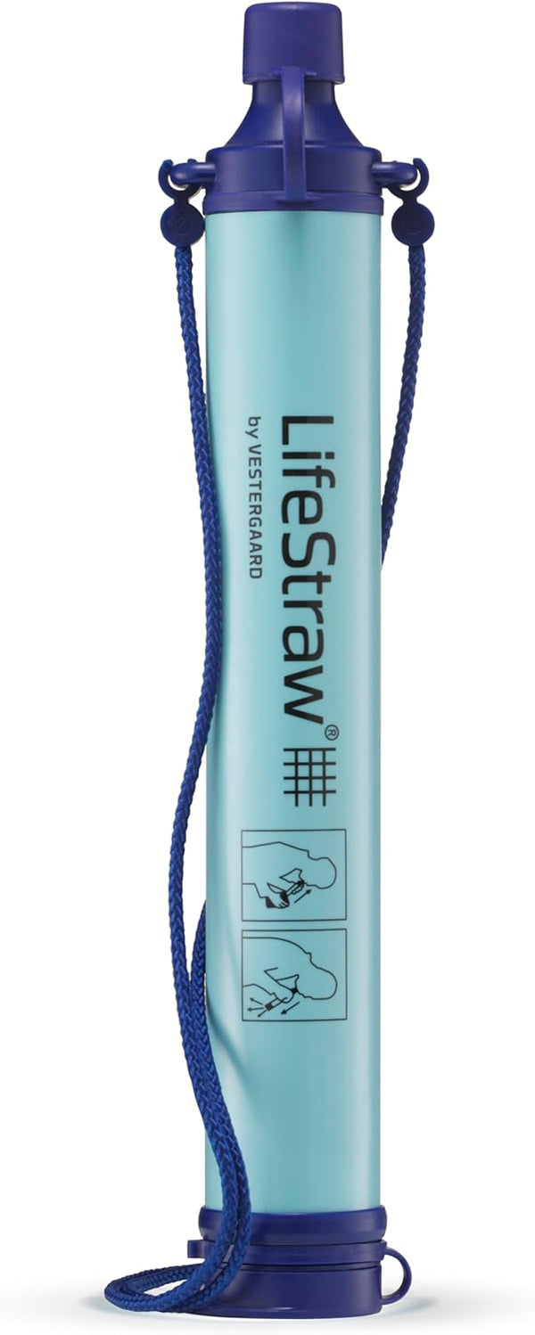 LifeStraw Go water filter bottle 22 oz with integrated hollow fiber membrane for hiking
