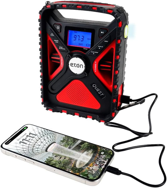 Eton FRX5-BT emergency weather radio solar hand-crank