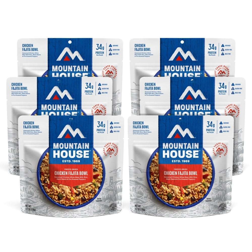 Mountain House Chicken & Dumplings Freeze Dried Backpacking & Camping Food -6-Pack