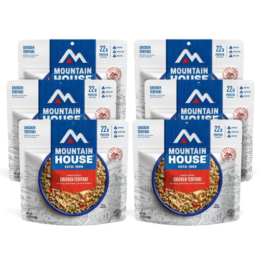 Mountain House Chicken Teriyaki - Freeze Dried Backpacking & Camping Food - 6-Pack - Gluten-Free