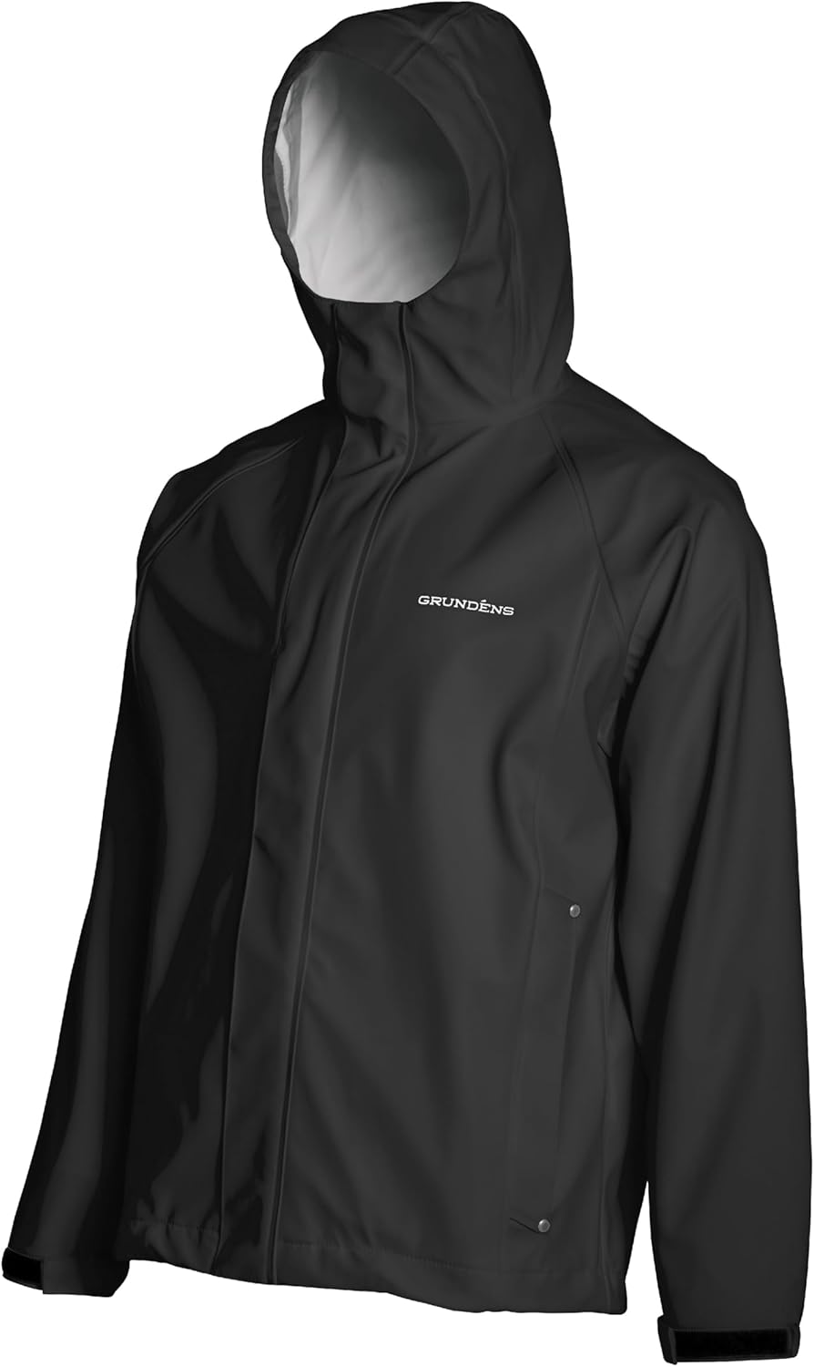 Grundens Deckhand fishing bib overalls in 340-gsm PVC-coated polyester with adjustable suspenders