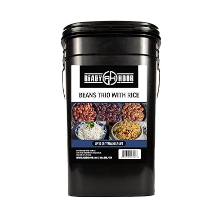 Ready Hour Beans Trio with Rice Kit Bucket - 100 Servings