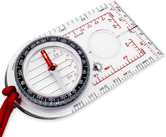 Brunton TruArc 3 baseplate orienteering compass with global needle