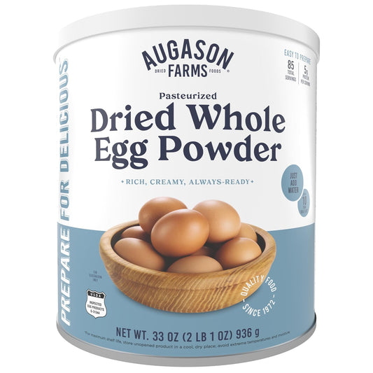 Augason Farms Pasteurized Dried Whole Egg Powder - 85 Servings