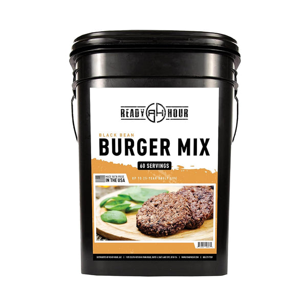 Ready Hour Black Bean Burger Mix - 60 Servings