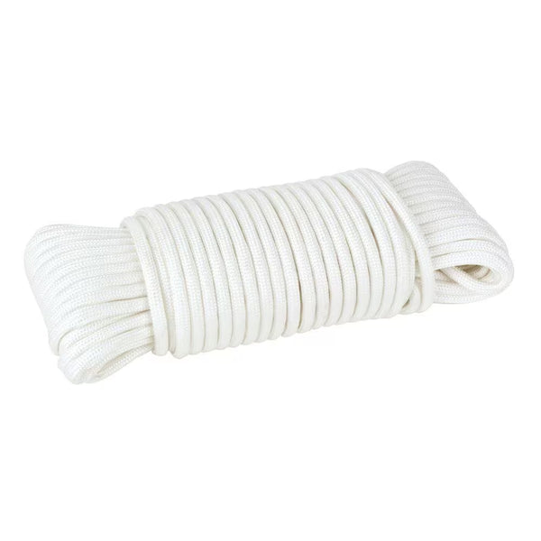 White 1/8" x 50ft Paracord Rope - Durable and Versatile Outdoor Cordage - Peak Performance Outfitters