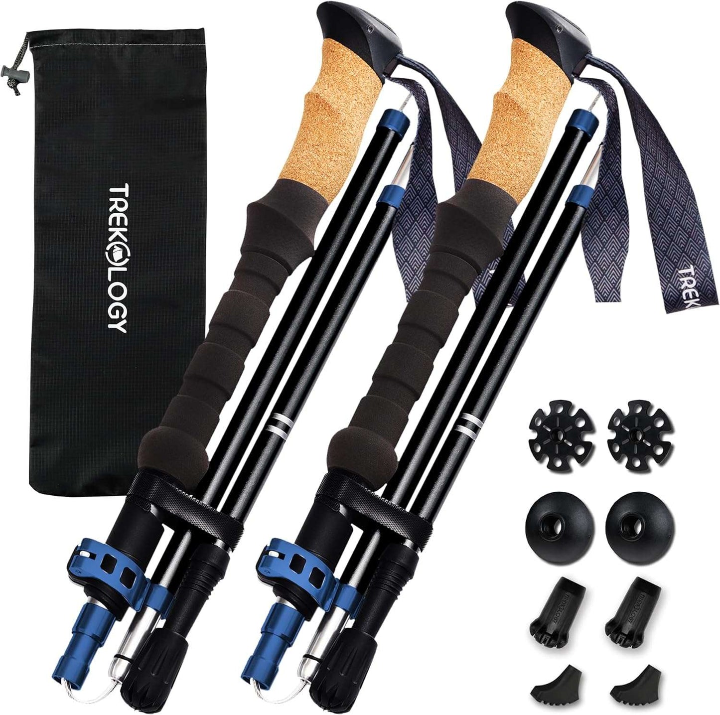 TREKOLOGY Trek-Z Cork Grip Trekking Poles