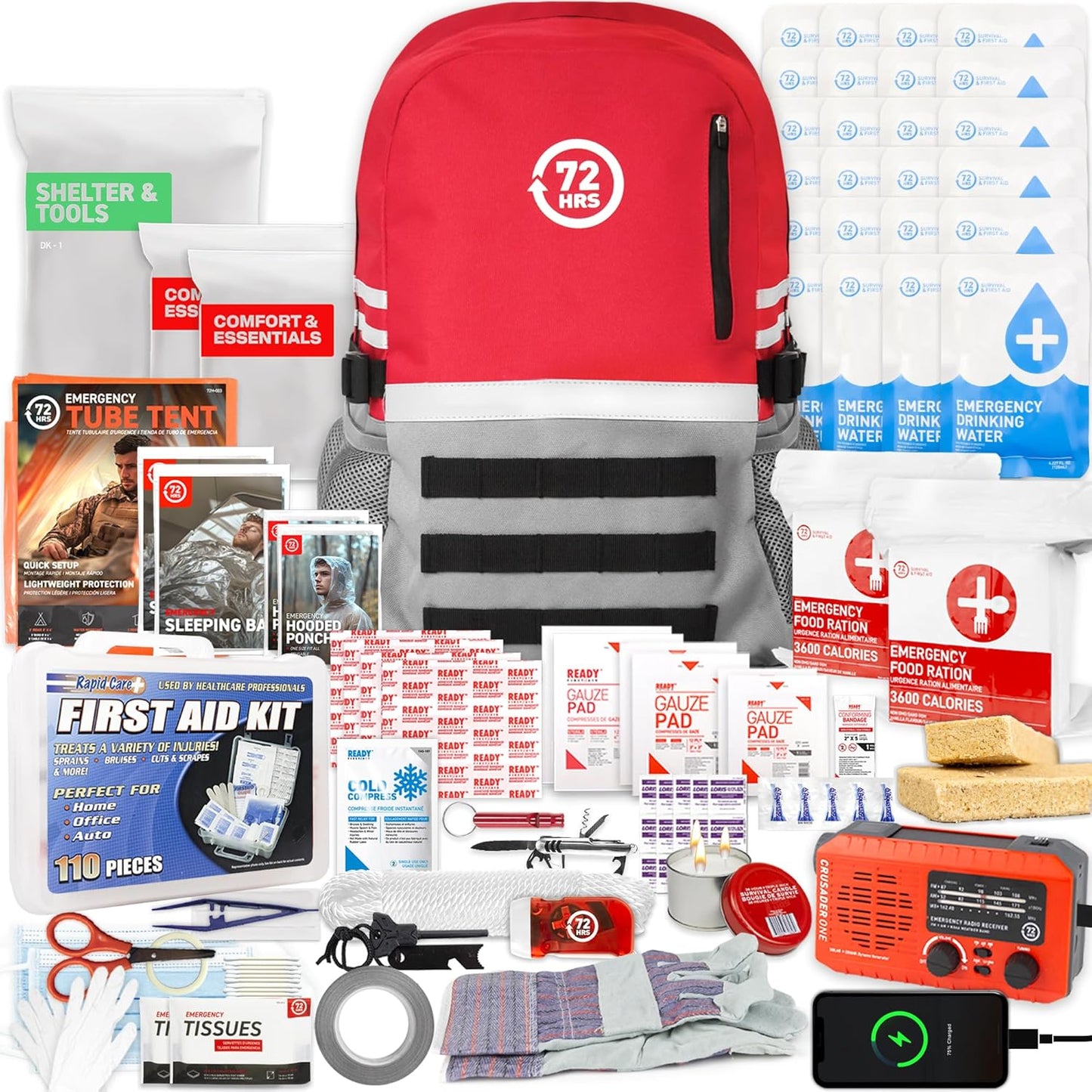 Stealth Angel 4 Person 72 Hour Emergency Kit