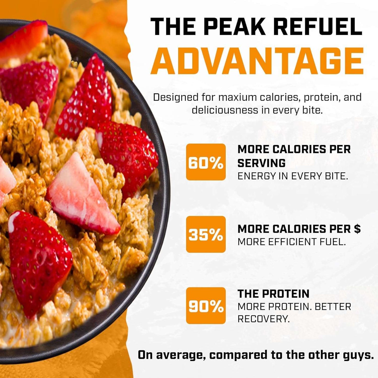 Peak Refuel Strawberry Granola 2-Pack - Freeze Dried Backpacking, Camping & Emergency Prep Food - 2 Servings Pouches
