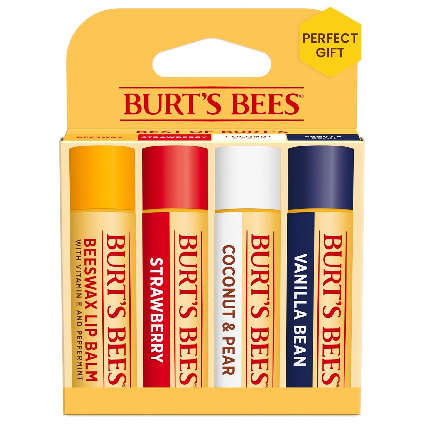 Burt's Bees Beeswax Lip Balm - 4-Pack Variety - Peak Performance Outfitters