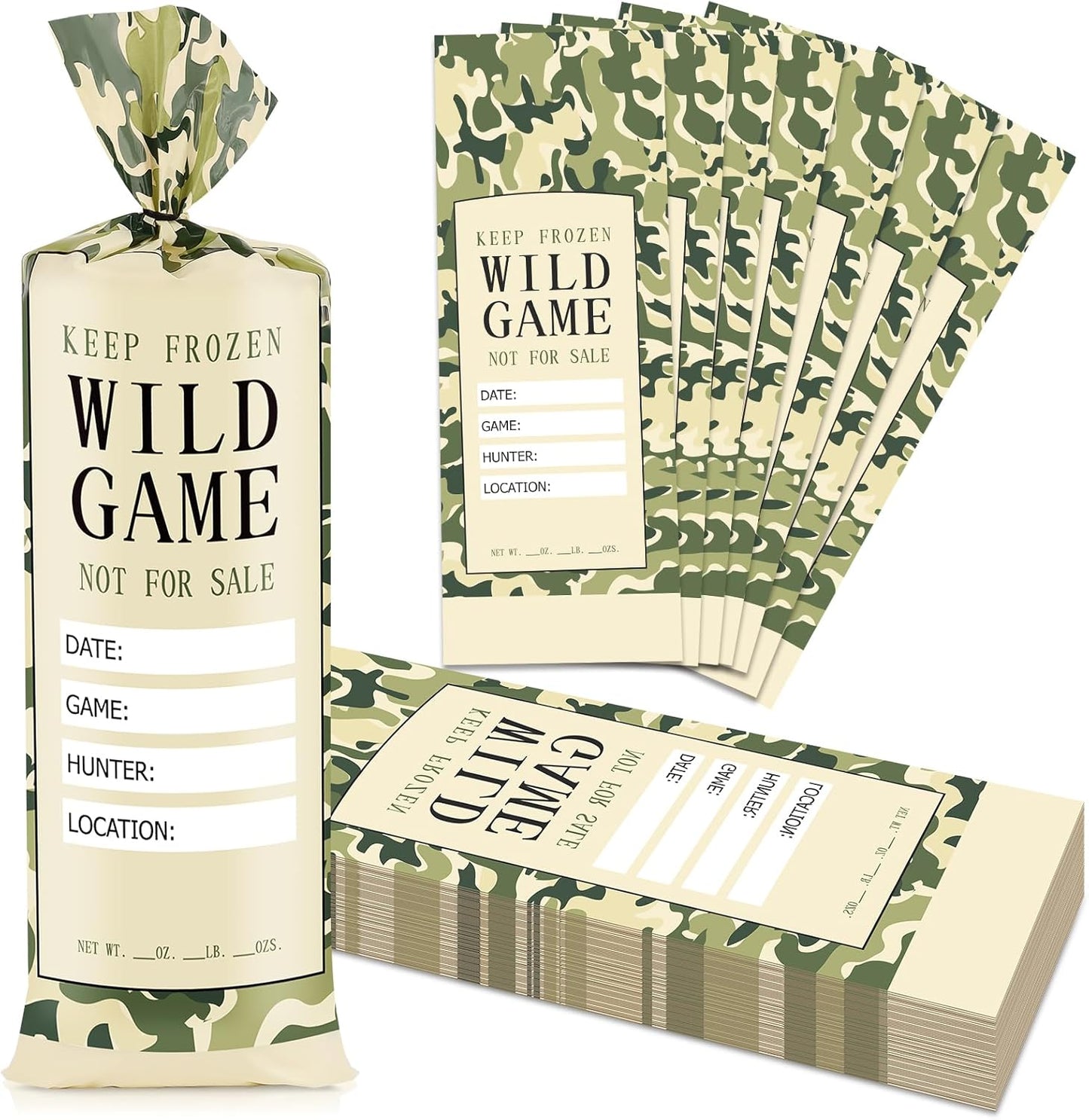 120-pack wild game freezer bags 1 lb size for venison storage