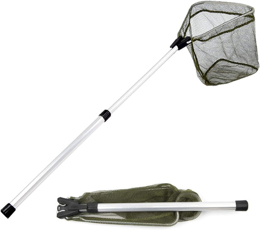 Kids aluminum collapsible telescopic fishing net for ponds