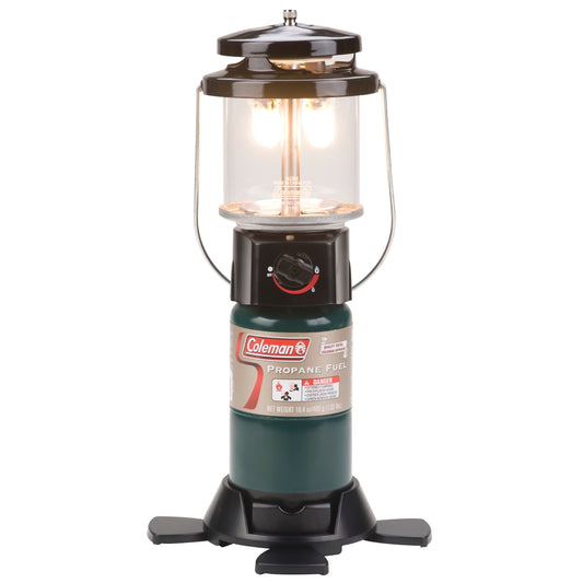 Propane camp lantern with Perfect Flow technology — dual-mantle outdoor lighting