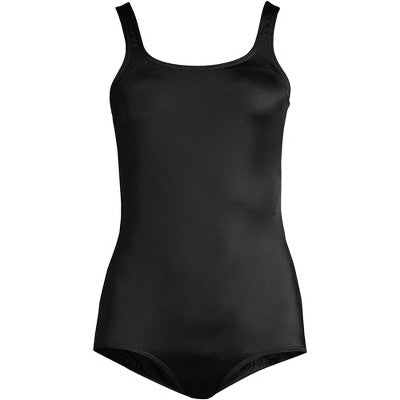 Lands' End women's tugless low-leg one-piece swimsuit