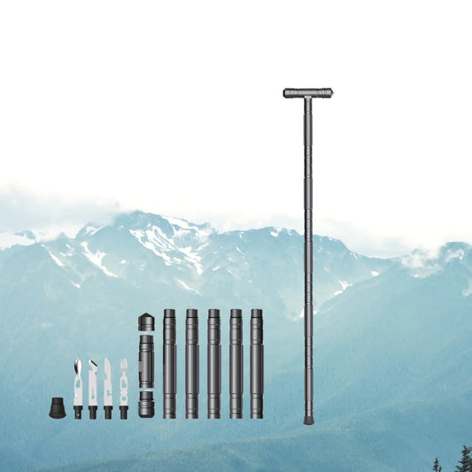 Tacti hiking stick trekking pole aluminum