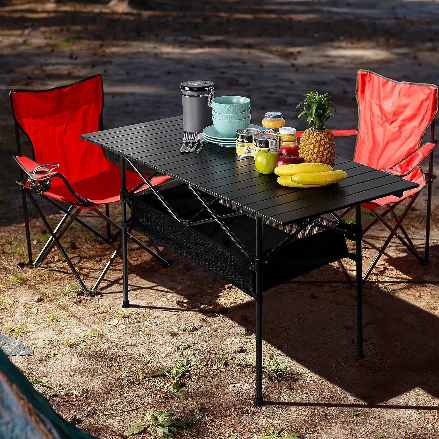 Portable Aluminum Camping Picinic Table - Waterproof and Rust Resistant - Peak Performance Outfitters