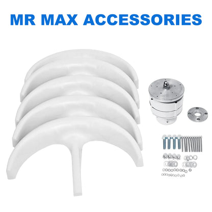 5000W Vertical Axis Wind Turbine Generator Low Noise Low Start Wind Speed 12V 24V 48V Windmill off Grid System with MPPT Charger