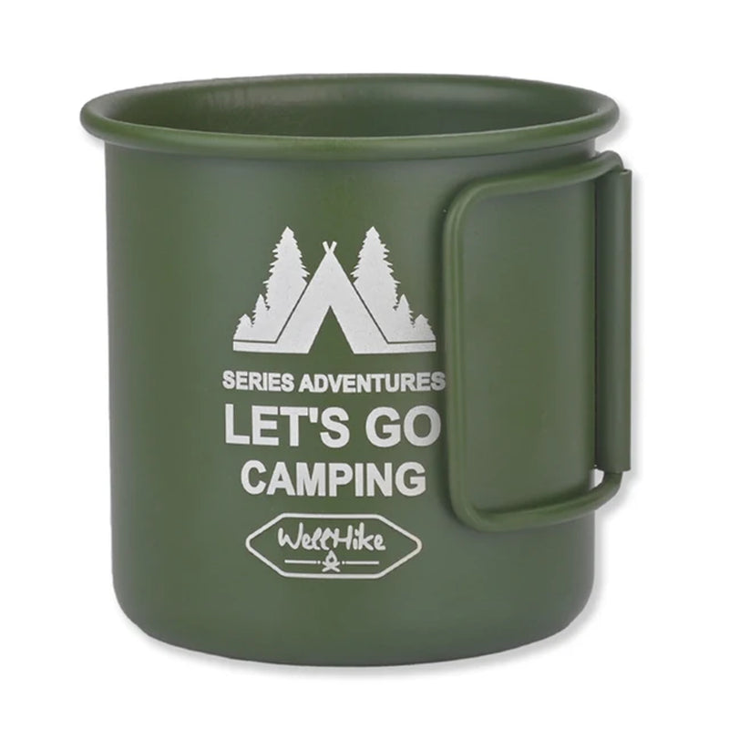 Aluminium Alloy Folding Camping Mug - 300ML Ultra-Light Travel Water Cup - Peak Performance Outfitters