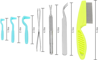 Tick Removal Tool for Humans, Dogs, and Cats - Quick and Easy to Use (Blue)