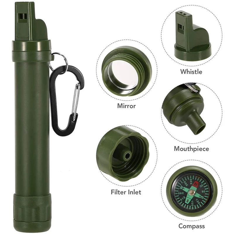 Portable Water Purifier for Outdoor Survival and Emergency Elements - Peak Performance Outfitters