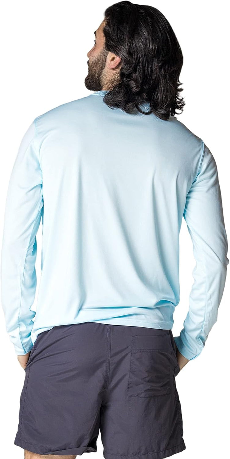 Men's Long Sleeve Outdoor T-Shirt with UPF 50+ Sun Protection for Fishing, Running, Hiking, and Swimming - Peak Performance Outfitters