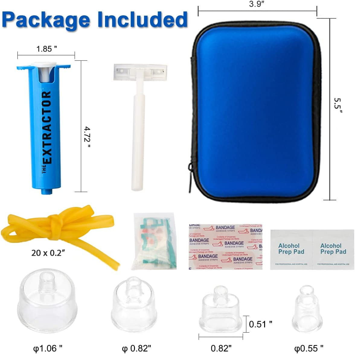 Emergency First Aid Kit with Venom Extractor Suction Pump and CPR Face Shield - Ideal for Hiking, Backpacking, and Camping - Peak Performance Outfitters