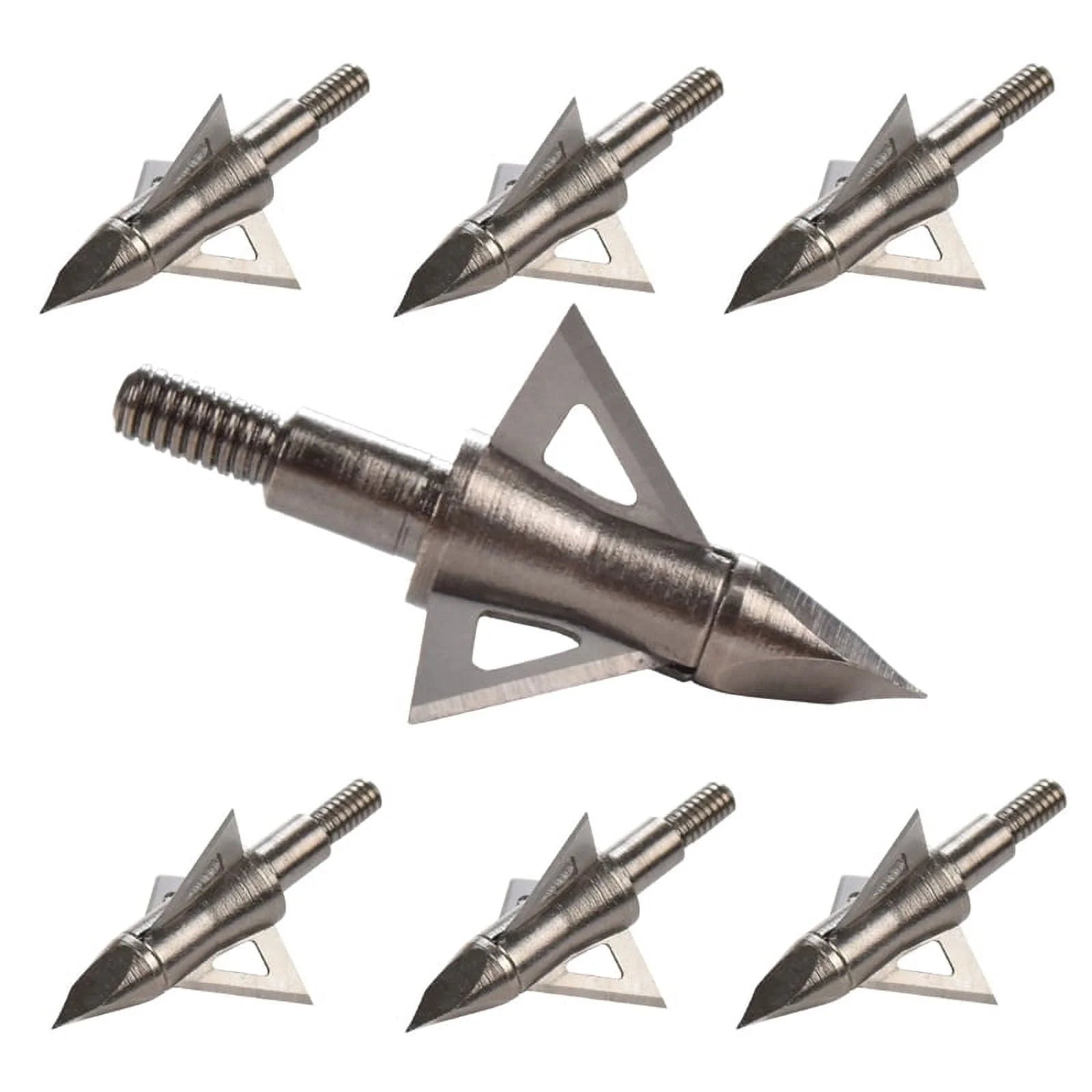 Set of 12 Archery Broadheads 100 Grain for Crossbows, Recurves, and Compound Bows - Peak Performance Outfitters