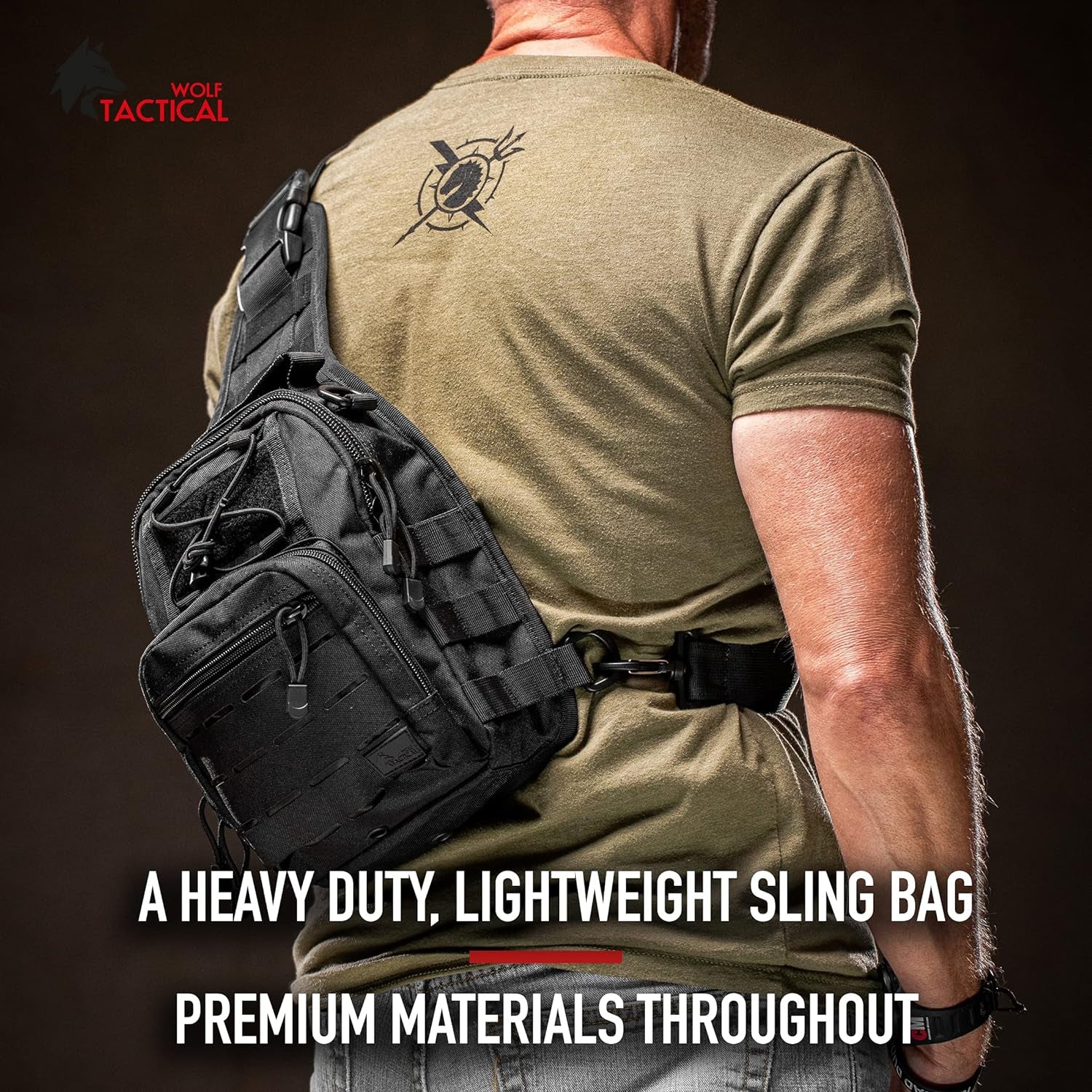 Concealed carry sling bag EDC — shoulder pack with CCW compartment for range and outdoor
