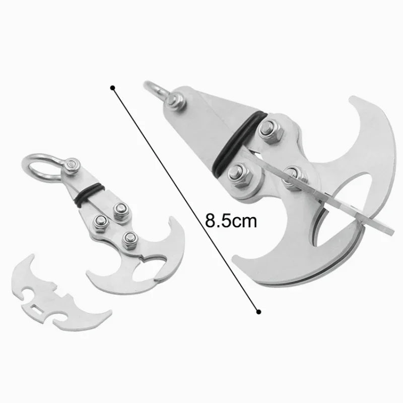 Stainless Steel Folding Grappling Hook for Outdoor Survival and Climbing - Peak Performance Outfitters