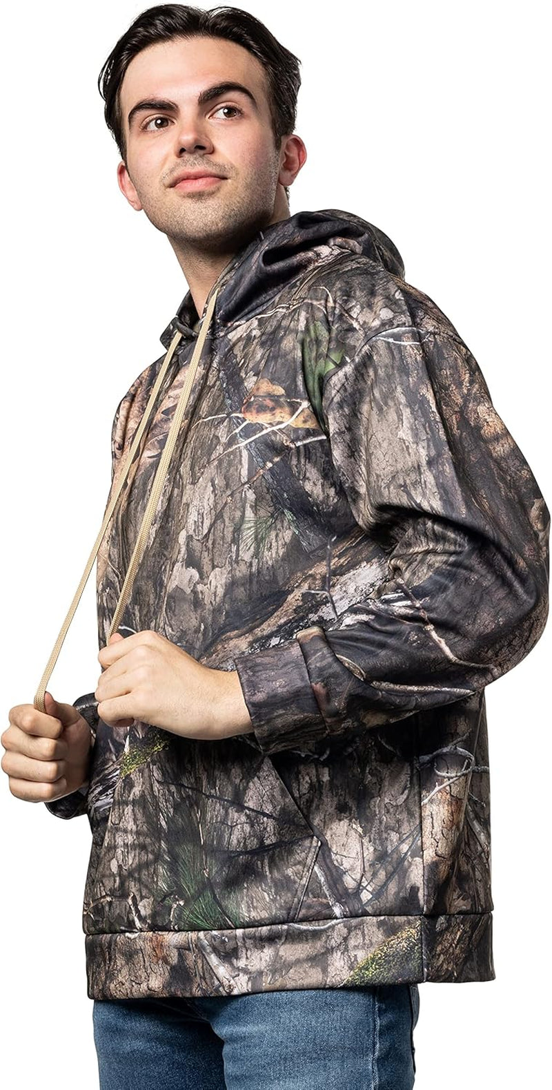 Shadow Grass Blades Mossy Oak Camo Performance Fleece Hoodie - Peak Performance Outfitters