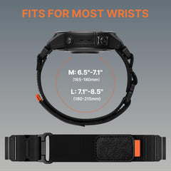Bandletic Compatible with Garmin Instinct Watch Band - 22Mm Quick Fit Rugged Nylon Strap for Fenix 8 E 47Mm/7 6 Pro/5 Plus/Instinct 2 3 E 45Mm /Forerunner 965/955/945 /Approach S70/S62/S60/Epix Pro