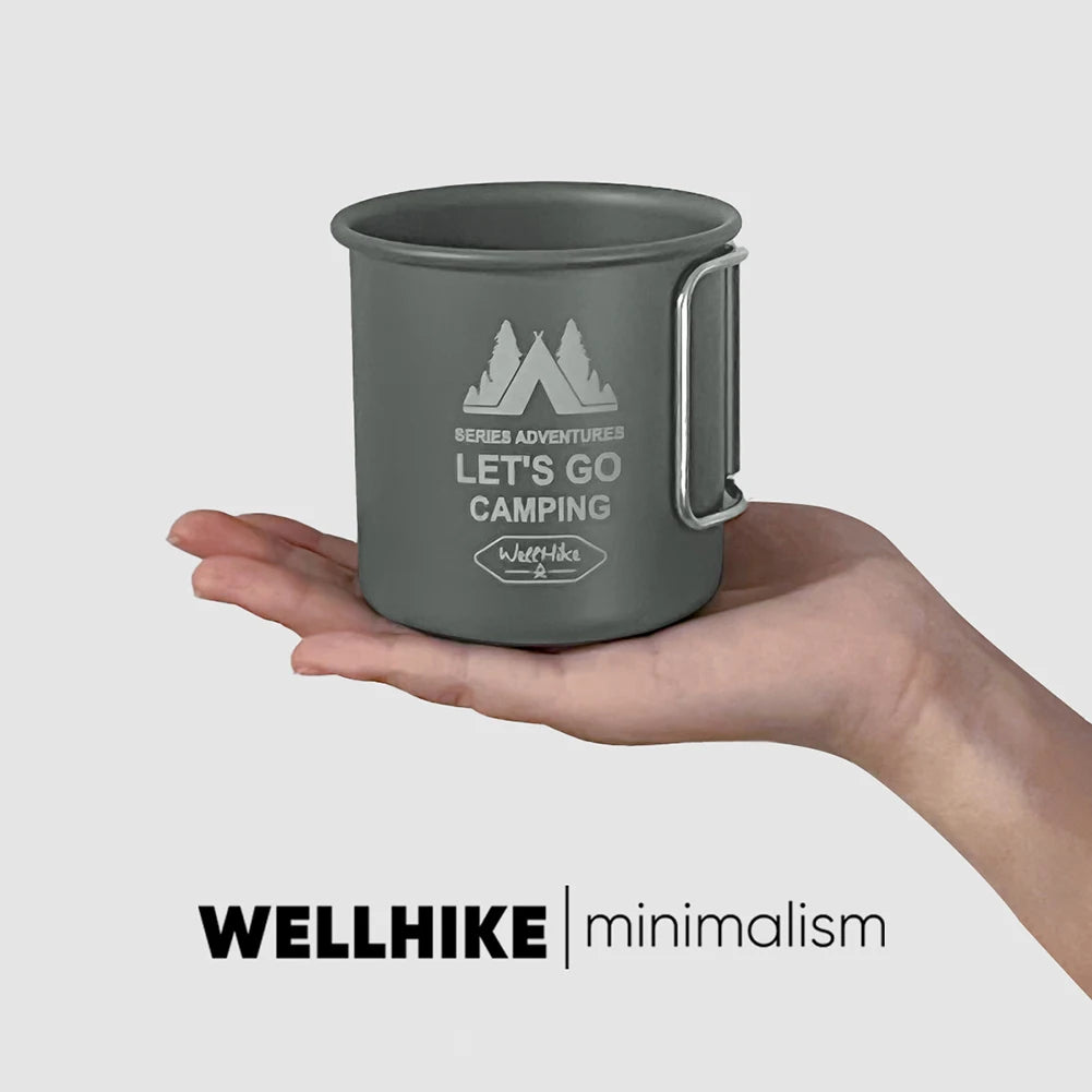 Aluminium Alloy Folding Camping Mug - 300ML Ultra-Light Travel Water Cup - Peak Performance Outfitters