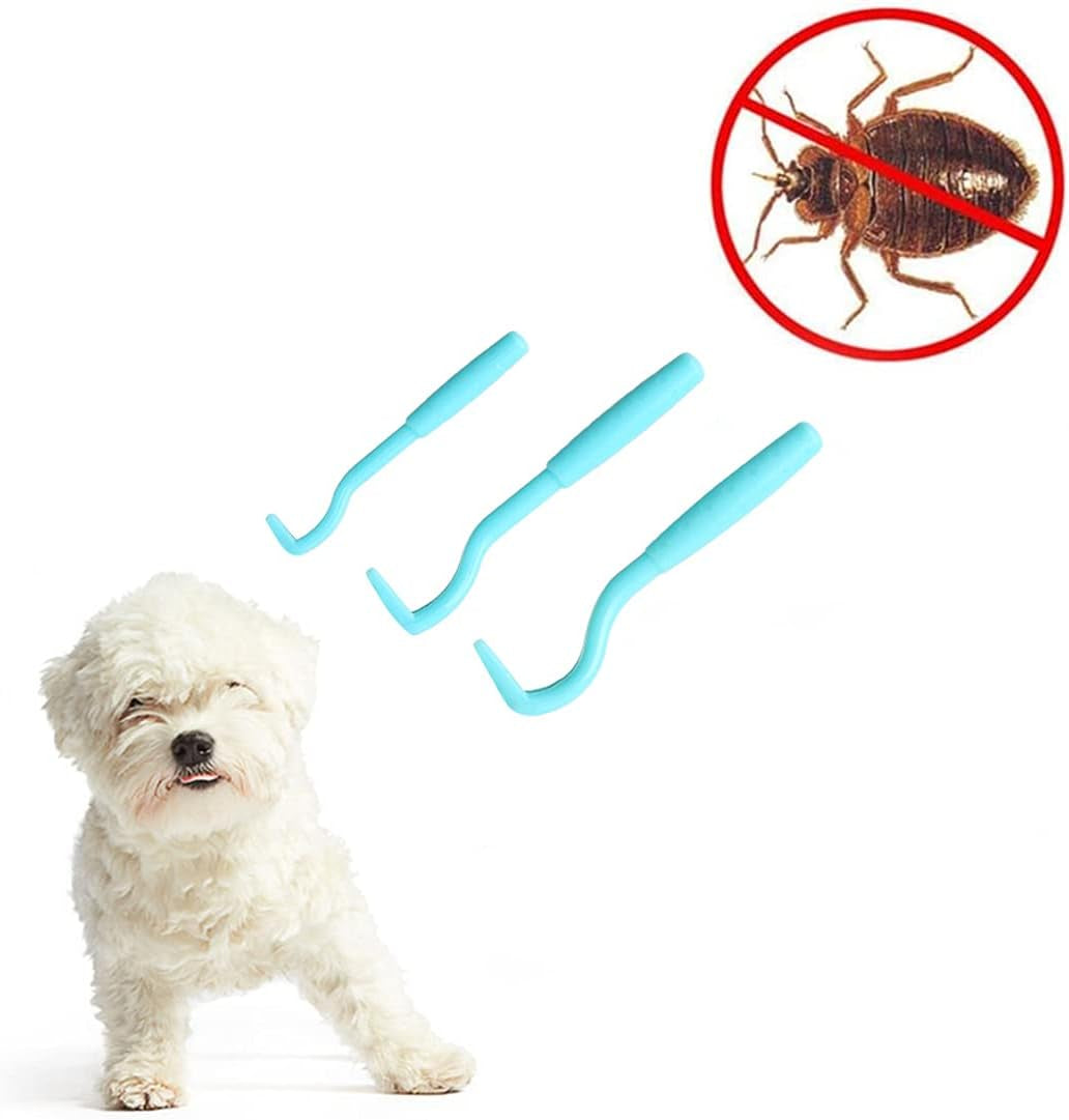 Tick Removal Tool for Humans, Dogs, and Cats - Quick and Easy to Use (Blue)