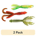 Soft Plastic Bass Fishing Lure Assortment — Senko Worms, Creature Baits & Swimbaits, 50-Piece Kit