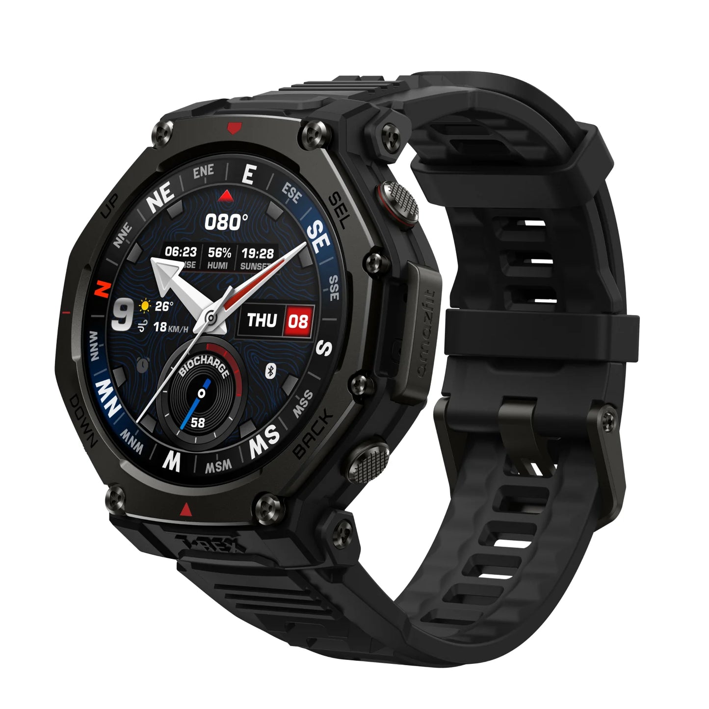 Amazfit T-Rex 3 Pro Outdoor Smart Watch 44Mm Sapphire AMOLED Display with Flashlight, Ti - Peak Performance Outfitters