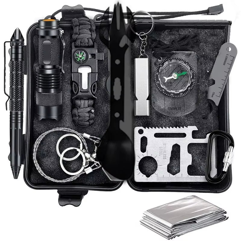 Professional Car Survival First Aid Kit Outdoor Camping Hiking First Aid Kit Emergency Gear Outdoor SOS Wilderness Adventure