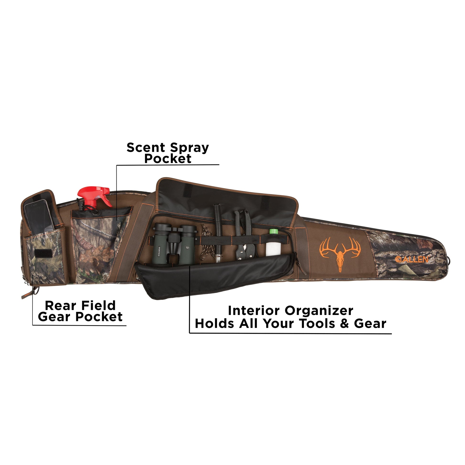 Gear Fit Pursuit 49-Inch Scoped Rifle Case in Mossy Oak Break-Up Country Camo - Peak Performance Outfitters