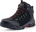 SHULOOK Men'S Waterproof Hiking Boots Non-Slip Lightweight Mid Top Ankle Boot Breathable Hiker Trekking Shoes