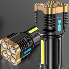 Rechargeable Tactical USB Flashlight with Super Bright LED - Peak Performance Outfitters