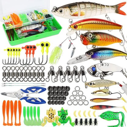Comprehensive Fishing Lures Tackle Box Kit for Bass Fishing in Saltwater and Freshwater - Peak Performance Outfitters