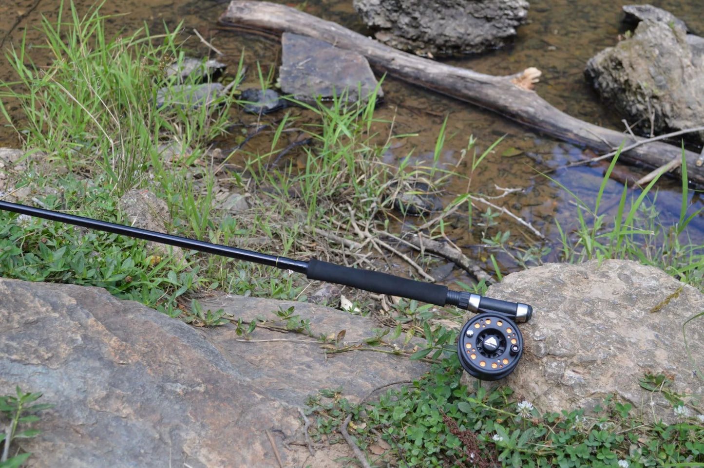 8-Foot 3-Piece Fly Fishing Rod and Reel Combo with Assorted Flies - Peak Performance Outfitters