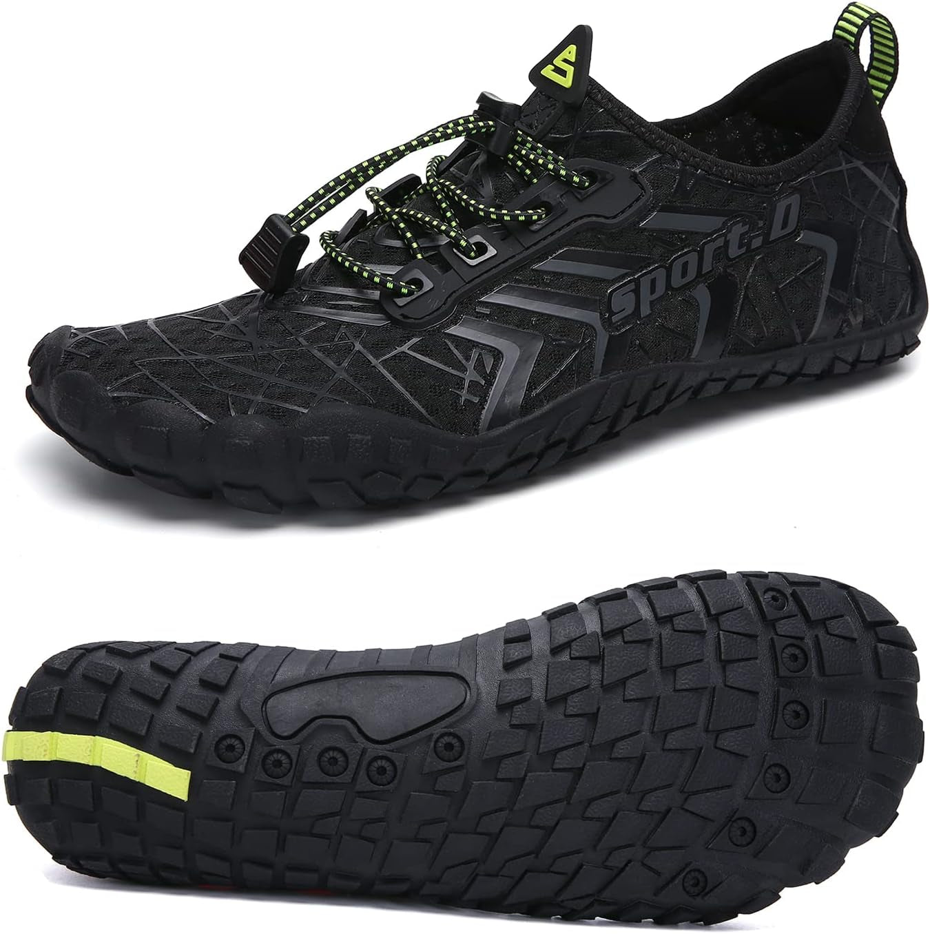 UBFEN Water Shoes Aqua Swim Shoes Mens Womens Beach Sports Quick Dry Barefoot for Boating Fishing Diving Surfing