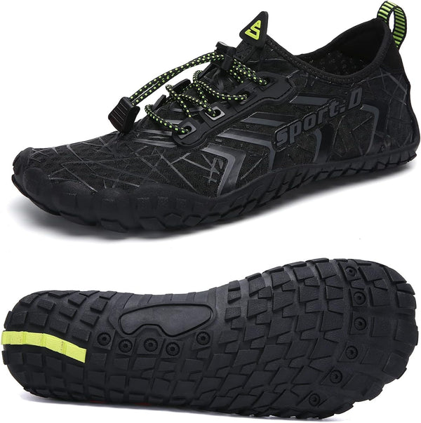 UBFEN Water Shoes Aqua Swim Shoes Mens Womens Beach Sports Quick Dry Barefoot for Boating Fishing Diving Surfing