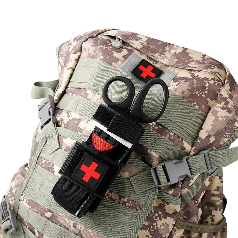 Tactical First Aid Kit with CAT Tourniquet, Shear, and MOLLE Pouch - Ideal Gift for First Aid