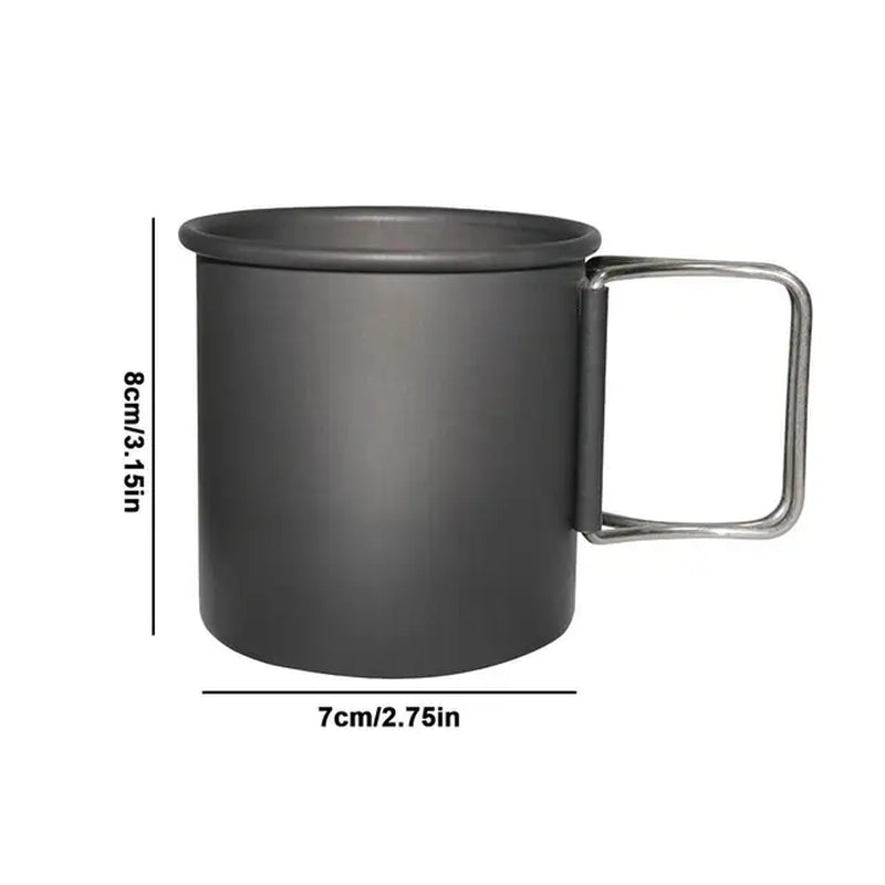 Aluminum Camping Mug - 300ml - Outdoor Tableware for Picnics, Hiking, and Travel - Peak Performance Outfitters