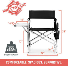 ONIVA Brand Sports Chair with Side Table - Red - Peak Performance Outfitters