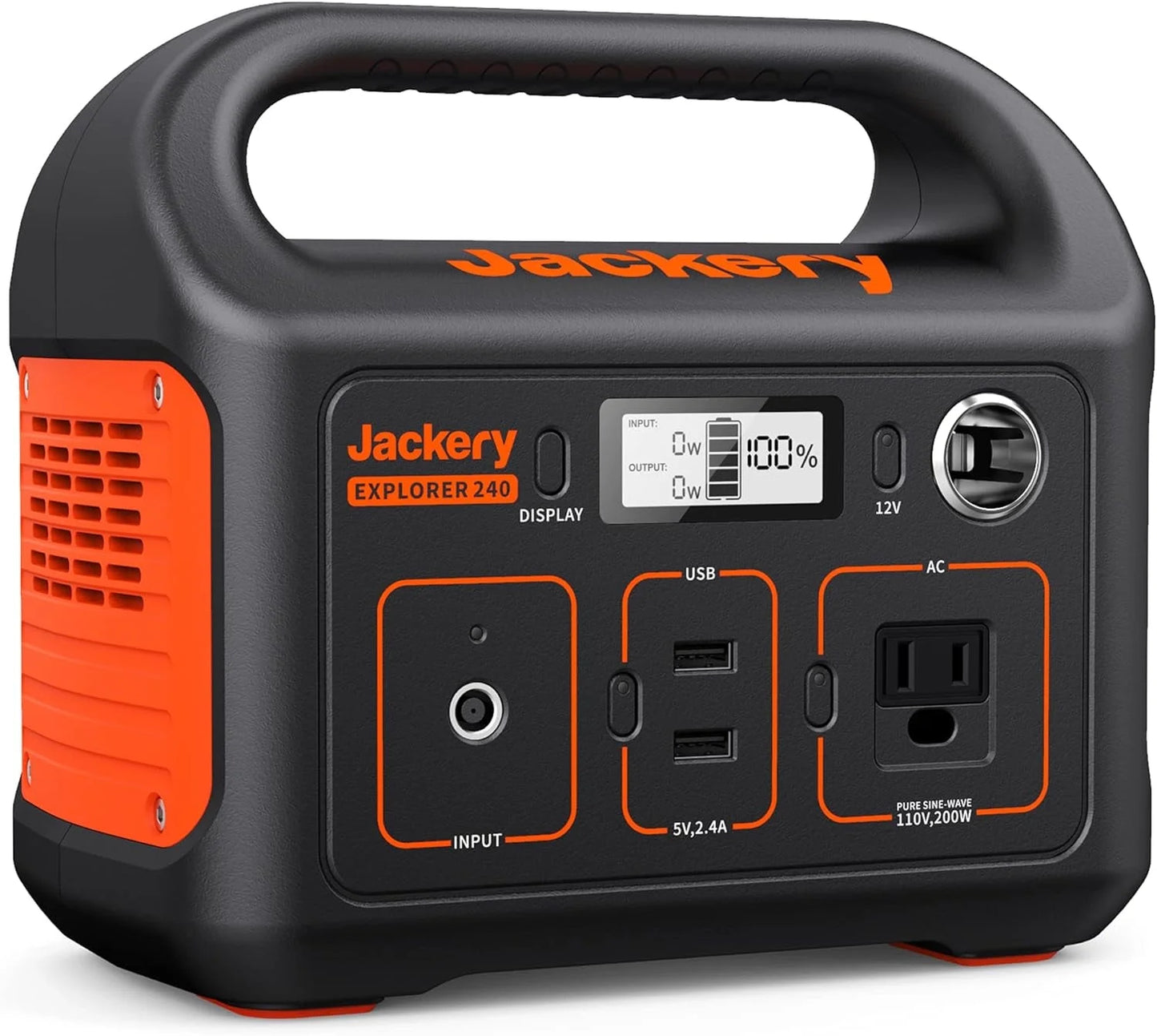 Explorer 240 Portable Power Station with 240Wh Lithium Battery, 110V/200W AC Outlet, Ideal for Outdoors, Camping, Travel, Hunting, and Emergencies (Solar Panel Compatible) - Peak Performance Outfitters